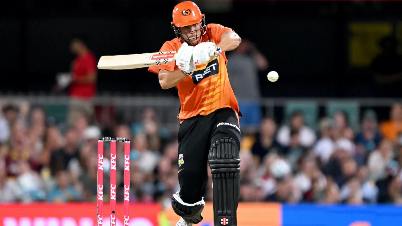 Promising All-rounder Aaron Hardie Named As Captain Of Perth Scorchers For The Remainder Of Big Bash League Season